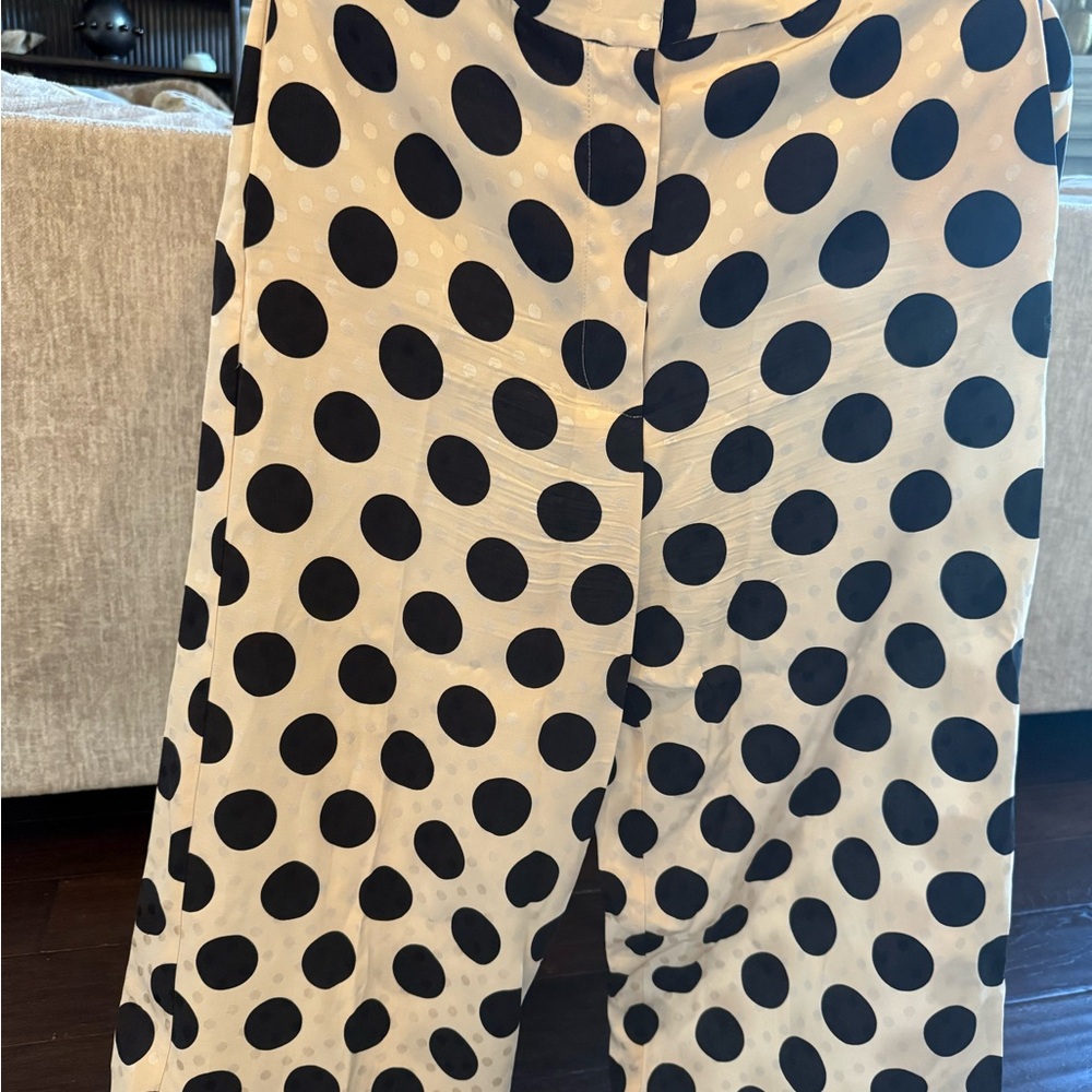 Zara Black Polka Dot Capris